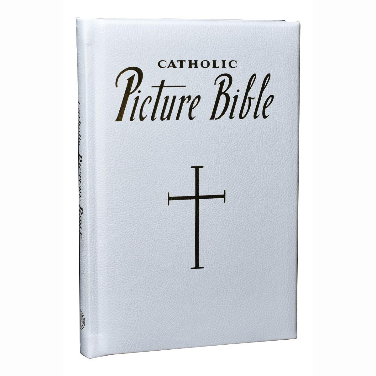 Deluxe Saint Joseph Picture Bible - White Imitation Leather Binding