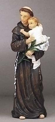 St Anthony of Padua 4 inch boxed figure and holy card