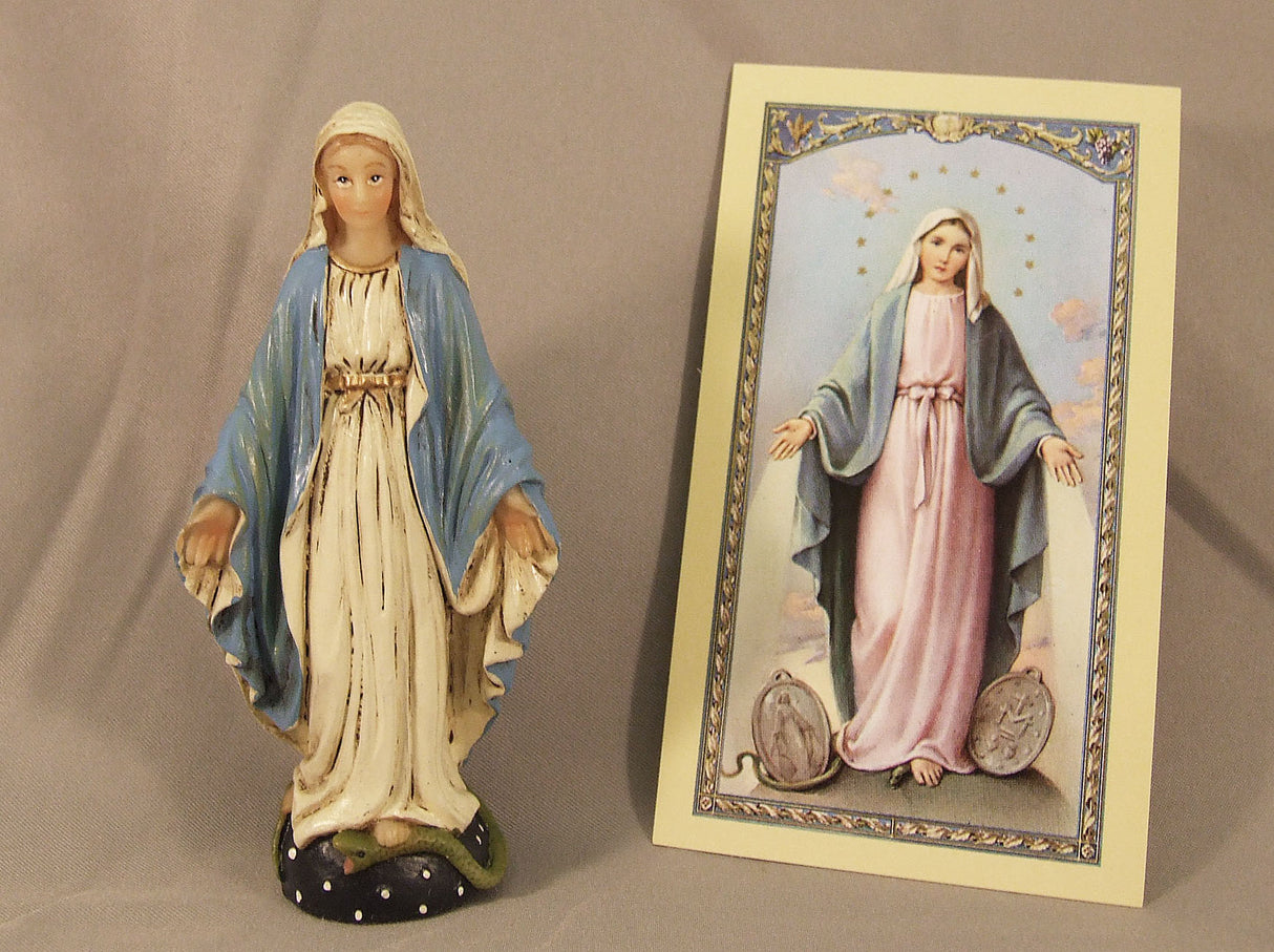 Our Lady of Grace 3.75 inch boxed figure and holy card
