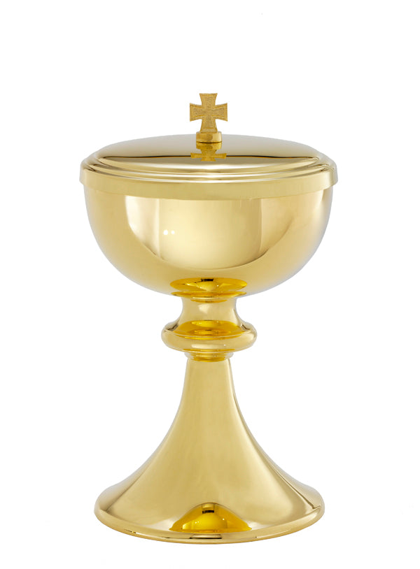 8 inch tall Gold Plate Ciborium B8207G