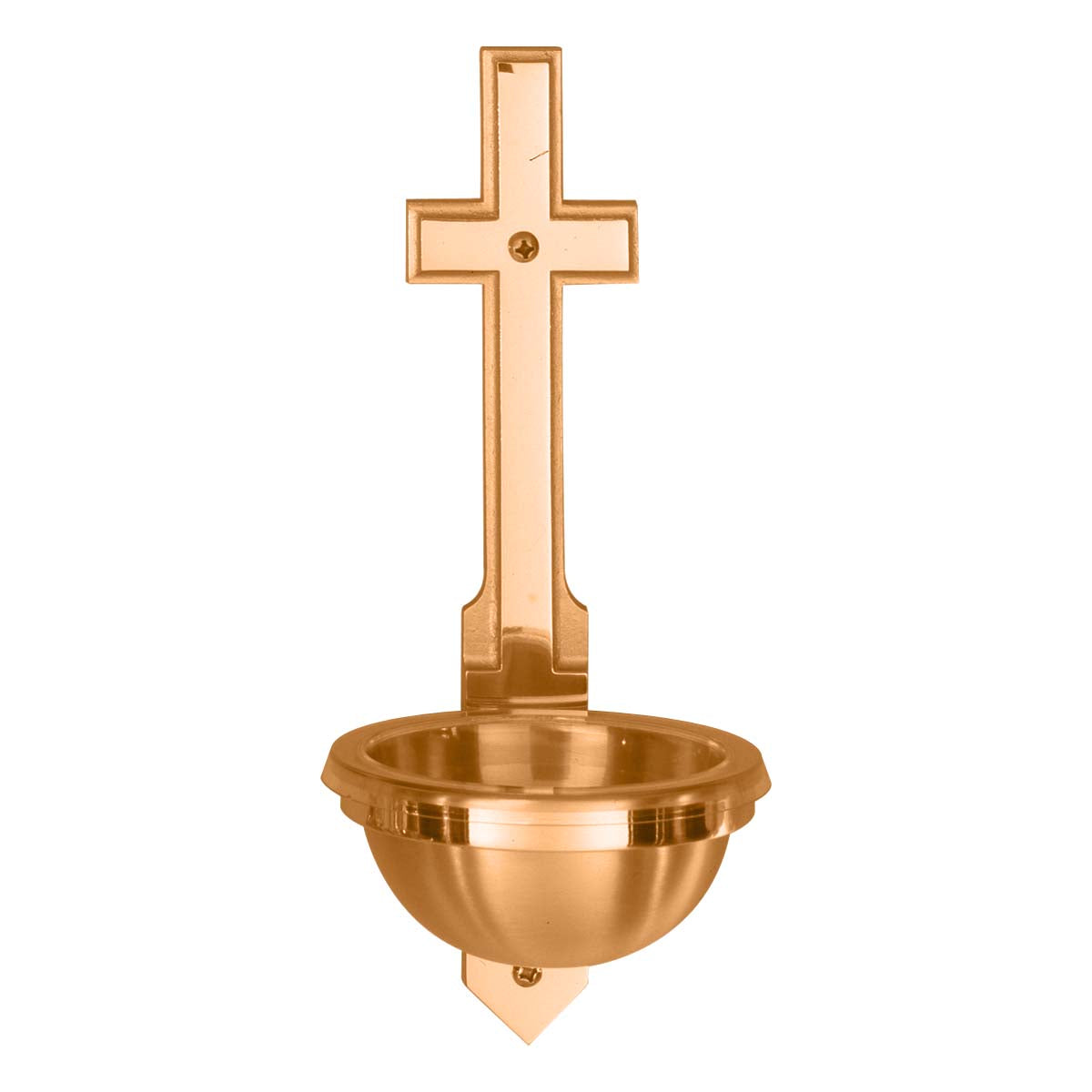 Beveled Cross Holy Water Font in 3 sizes- no. 2520-83