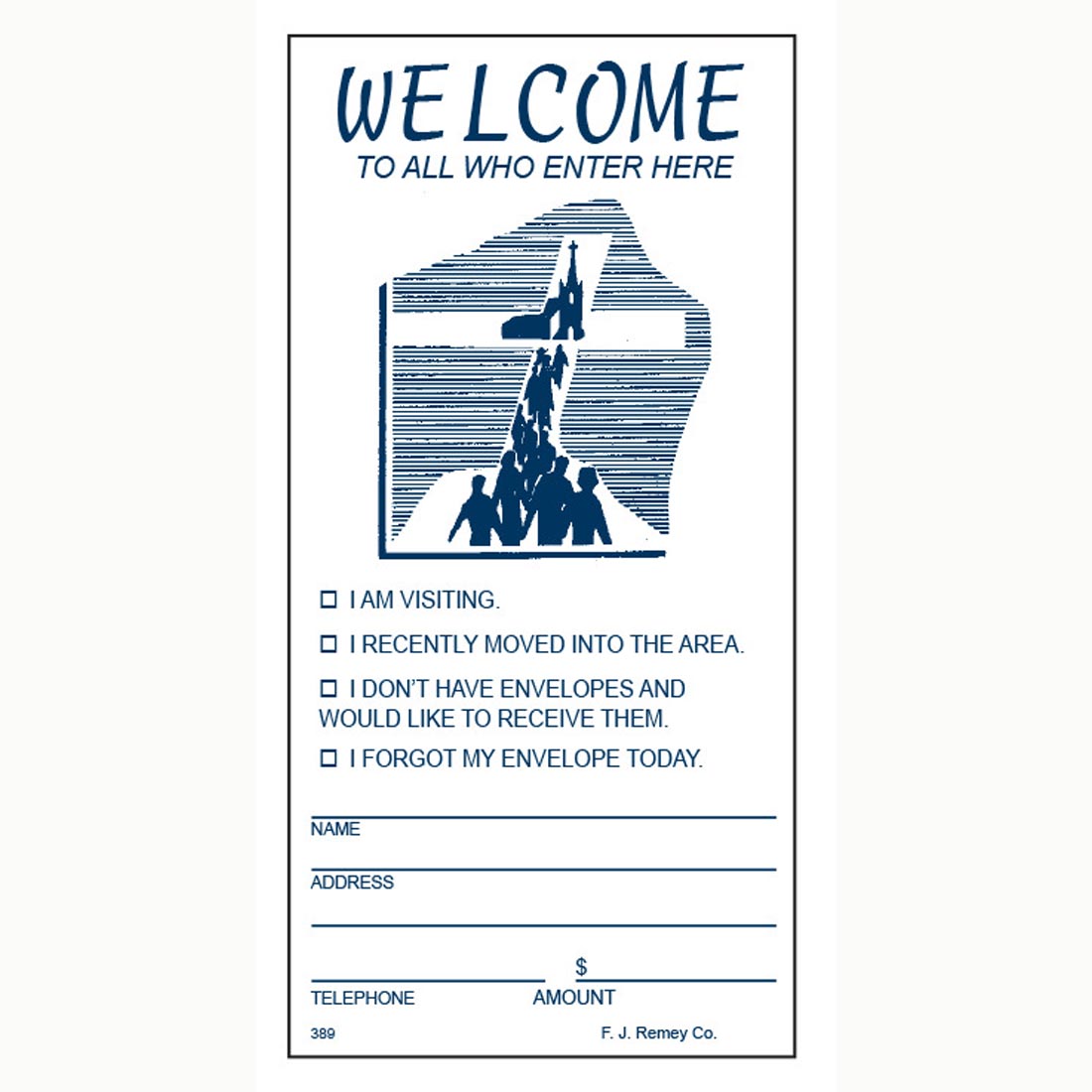 Welcome Offering Envelopes no.389 - 500ct Box