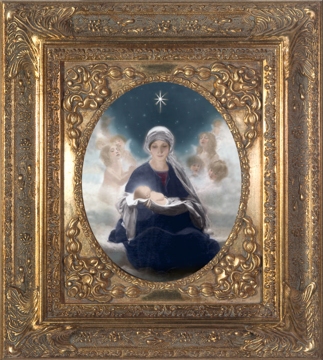 Star of Bethlehem Ornate Framed Canvas