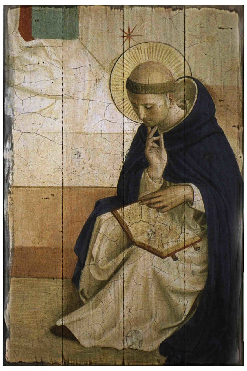 St. Dominic de Guzman 12x18 Rustic Cedar Plaque