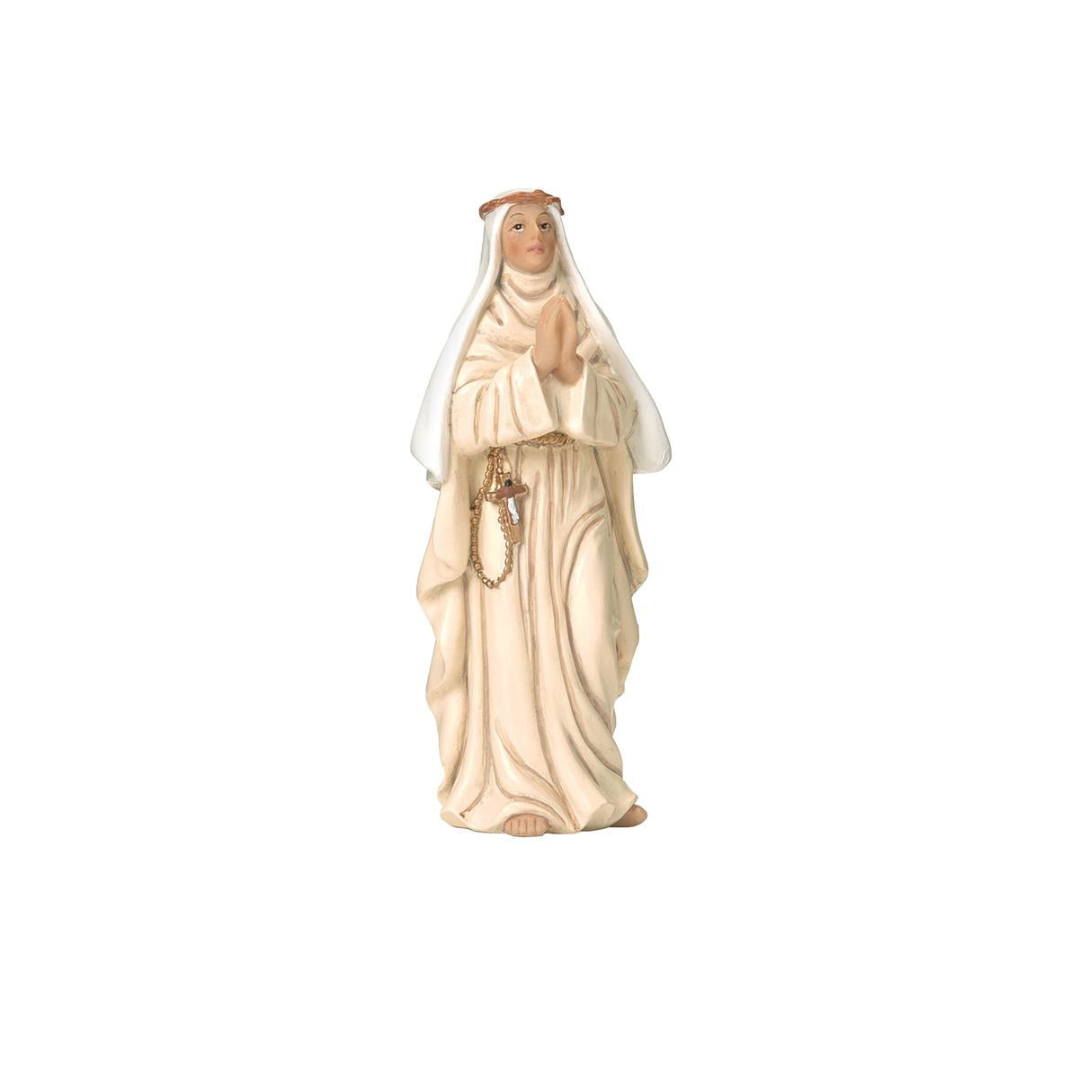 St Catherine 3.75 inch boxed figure and holy card
