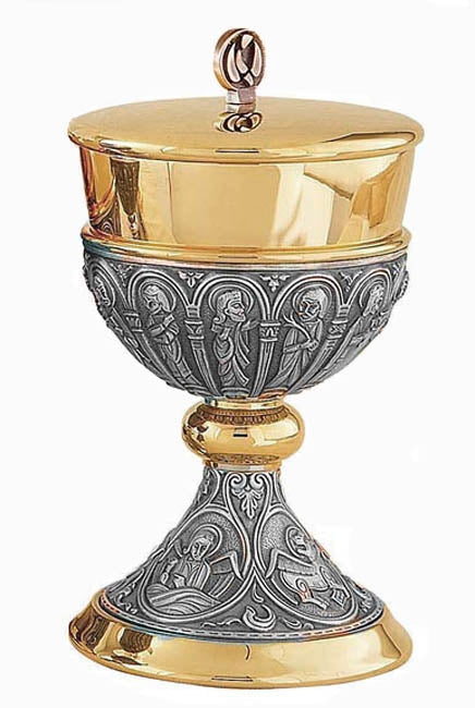 Two Tone Evangelists & Apostles Ciborium B-4134G