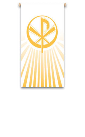 4ft. Chi Rho Printed Banner no. 7212