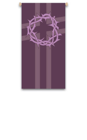 4ft. Crown of Thorns Printed Banner no. 7217