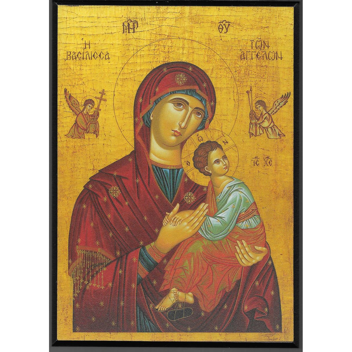 Icon of the Panagia Medium Sized Icon 7.5x6 inches