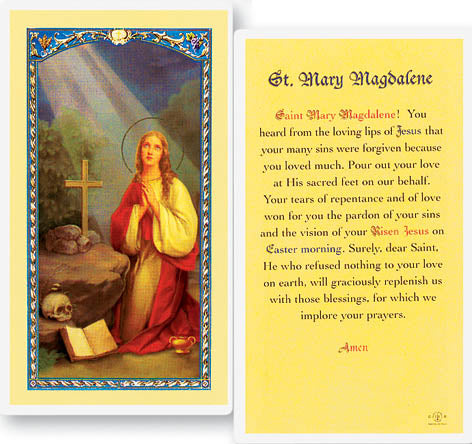 Saint Mary Magdalene Holy Cards - 800-417