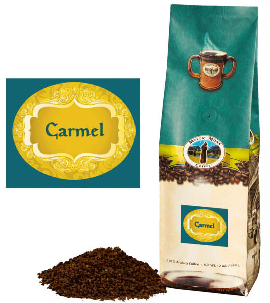 12oz Carmel Regular Ground Monks Coffee