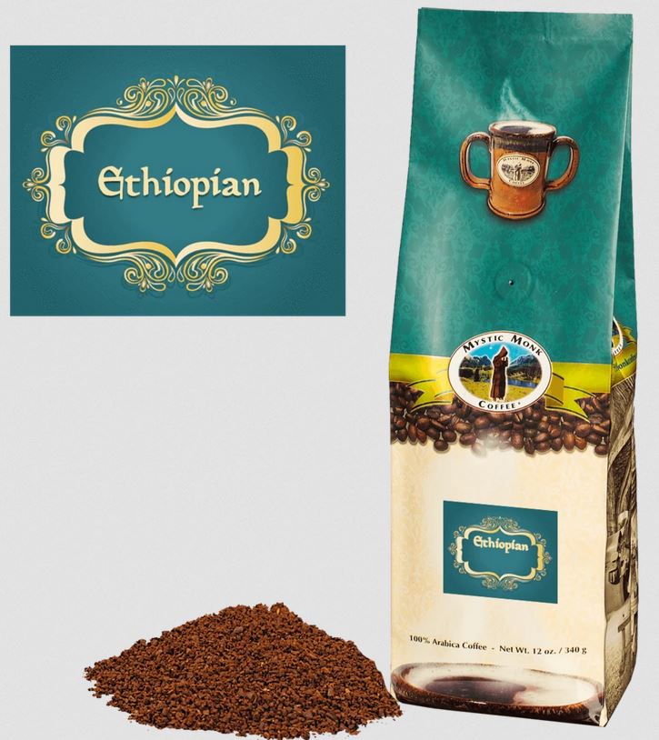 12oz Ethiopian Mystic Monk Ground Coffee