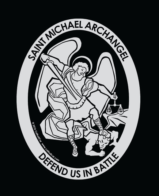 St Michael Archangel Auto Decal