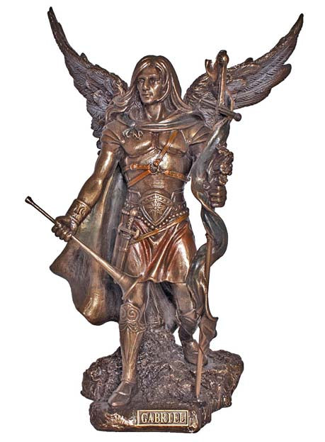 Saint Gabriel the Archangel Statue in Cold-cast Bronze