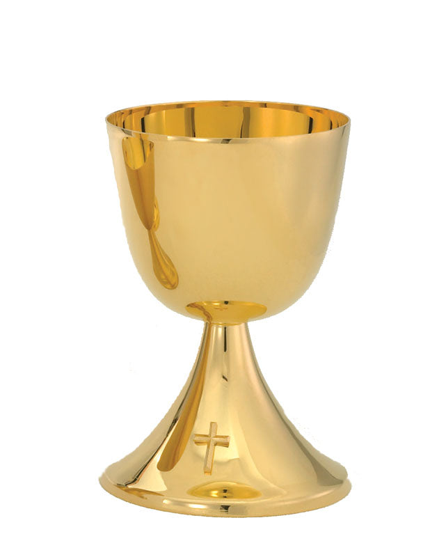 Large 24kt. Gold Plated Communion Cup 803G