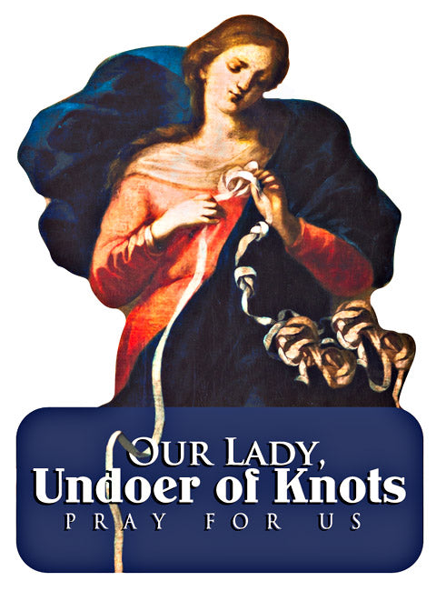 Mary Undoer of Knots Visor Clip