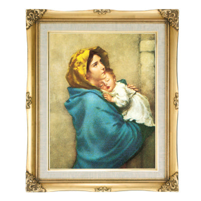 Madonna of the Streets Gold Framed Print