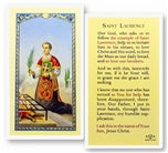 Saint Lawrence Holy Card - 800-305