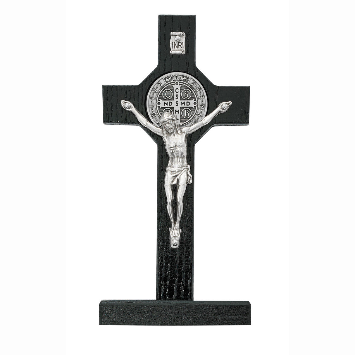Standing Black St. Benedict Crucifix - 6 in
