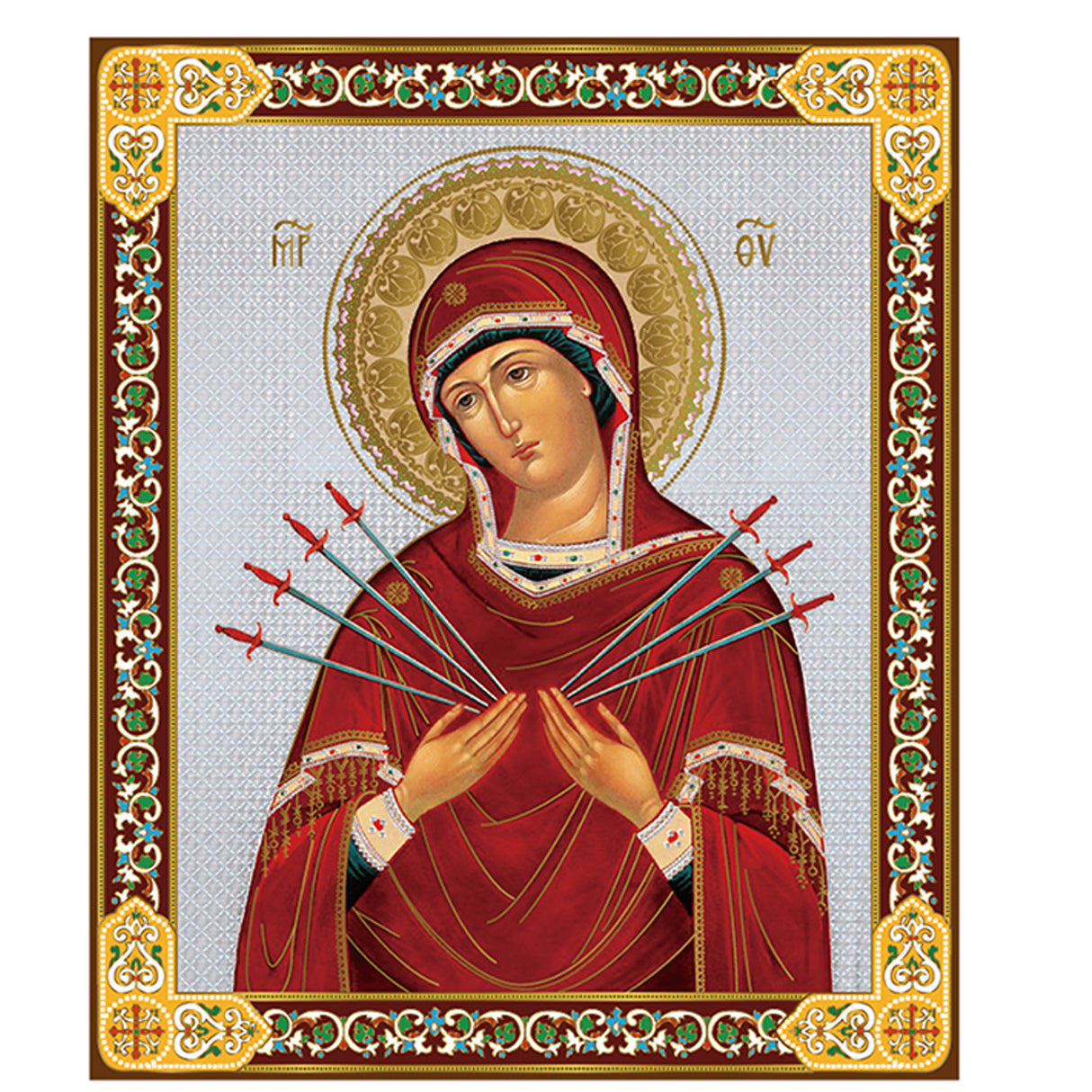 Mini Icon Virgin of the Seven Swords