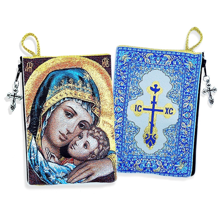 Sweet Kissing Mary Tapestry Bag Icon Pouch