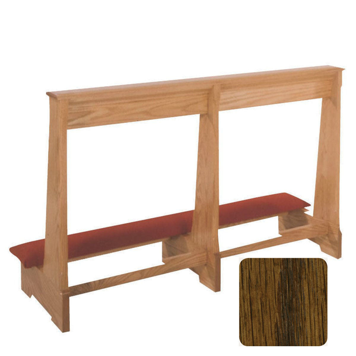 Dark Oak Wedding Prie Dieu available in 4 sizes - 262