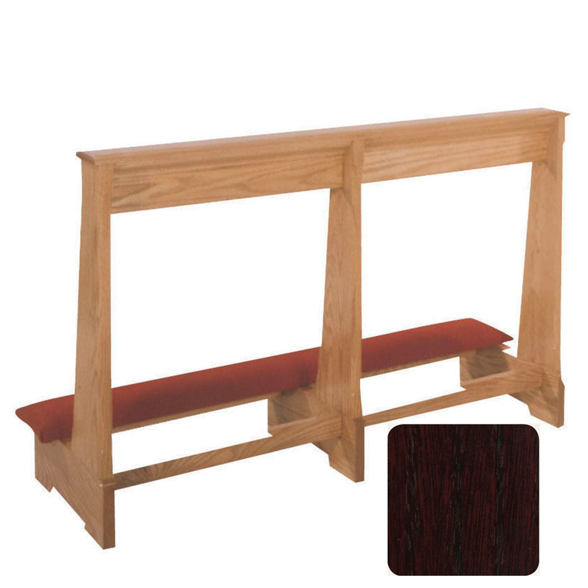 Mahogany Finish Wedding Prie Dieu available in 4 sizes - 262