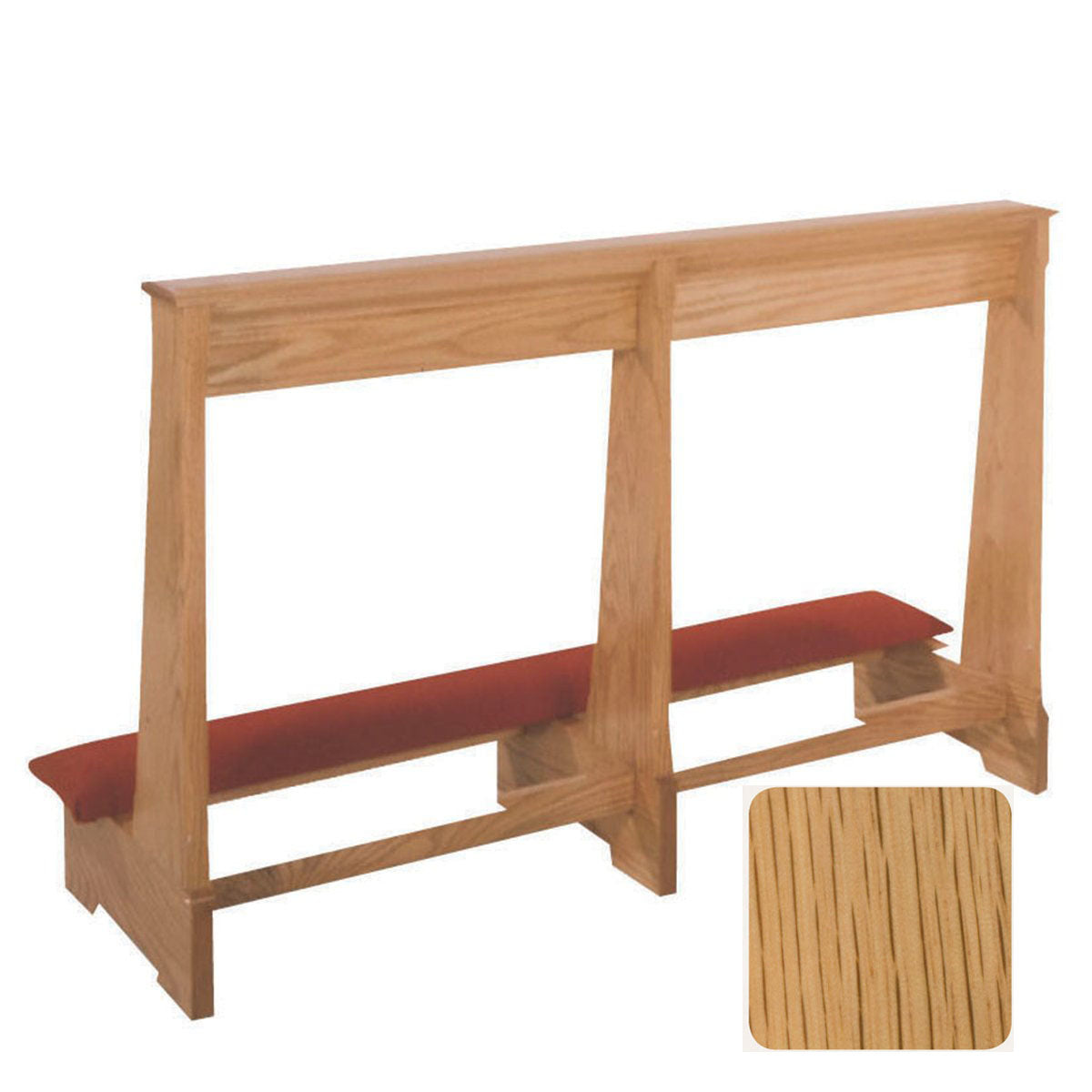 Natural Oak Wedding Prie Dieu available in 4 sizes - 262