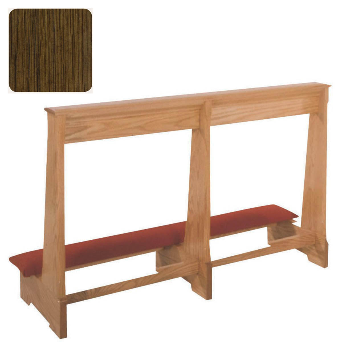 Walnut Finish Wedding Prie Dieu available in 4 sizes - 262