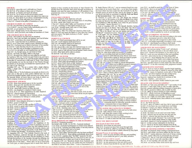 Catholic Verse Finder The Apologetics Concordance