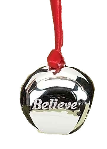 Believe Bell Christmas Ornament with Poem 35242