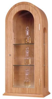 Classic Wood Ambry with Glass Door - No. 718