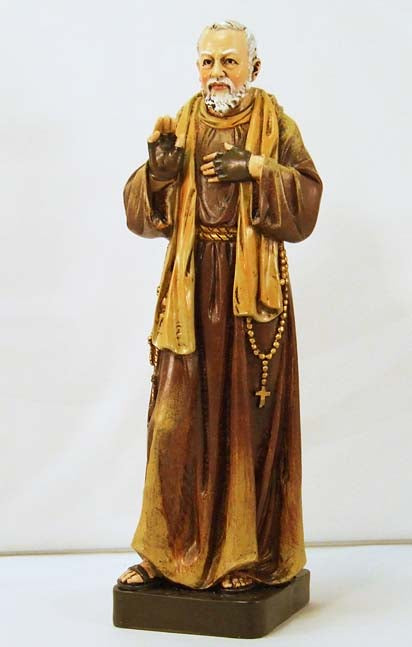 8 inch St Padre Pio Statue from Avalon Gallery