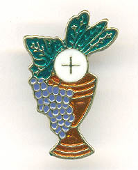 Enameled Communion Lapel Pins