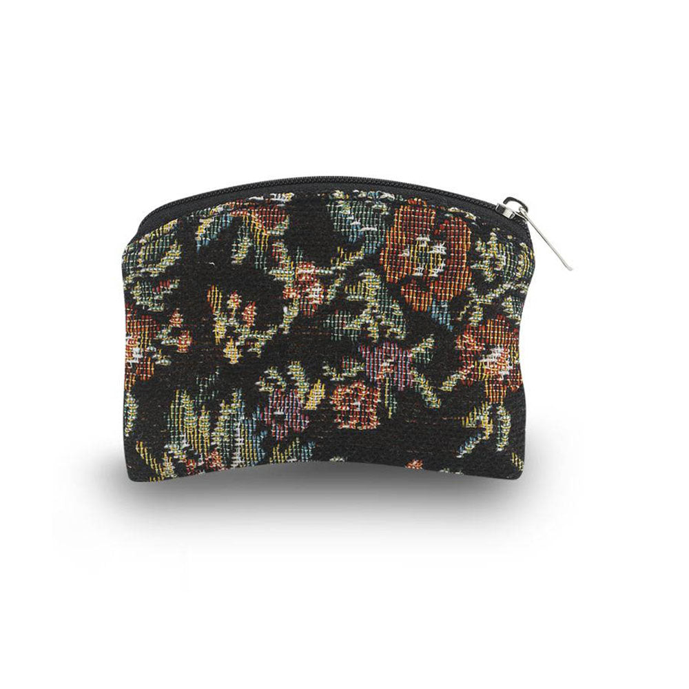 Black Brocade Rosary Case