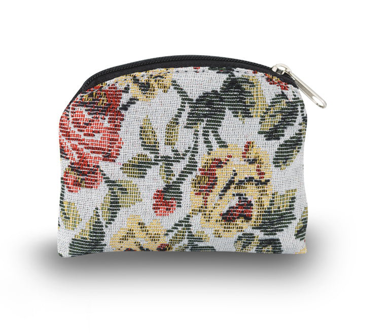 Floral Brocade Rosary Case