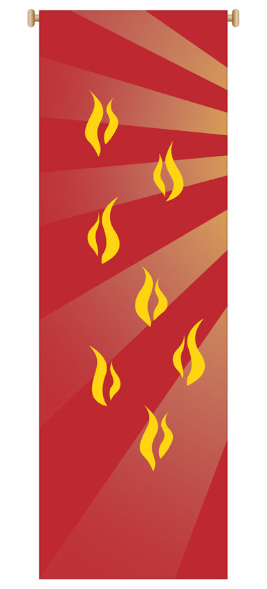 Flames Printed Banner no. 7150
