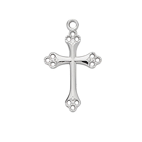 Dainty Sterling Silver Cross Pendant L9148