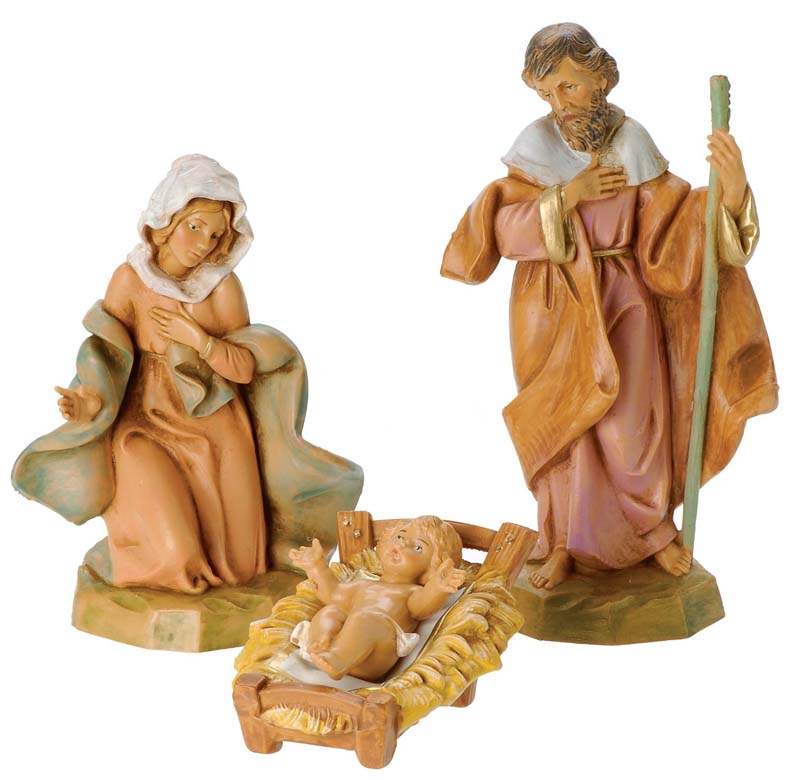 Holy Family Heirloom Set - 5 inch scale Fontanini no. 71503
