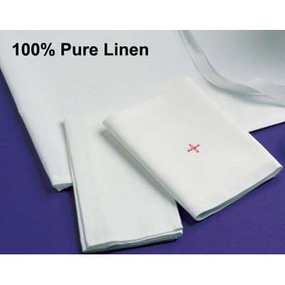 100% Pure Linen Corporal - 17x17 inch Hemstiched