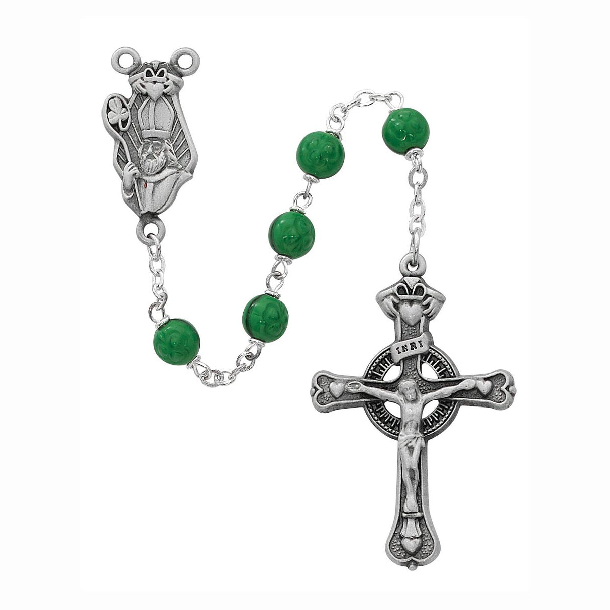 St. Patrick Pewter Rosary no. 993DF