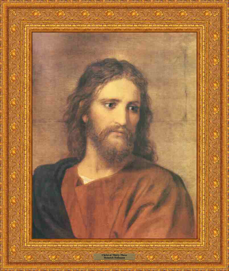 Christ at Thirty Three Framed Canvas by Hofmann