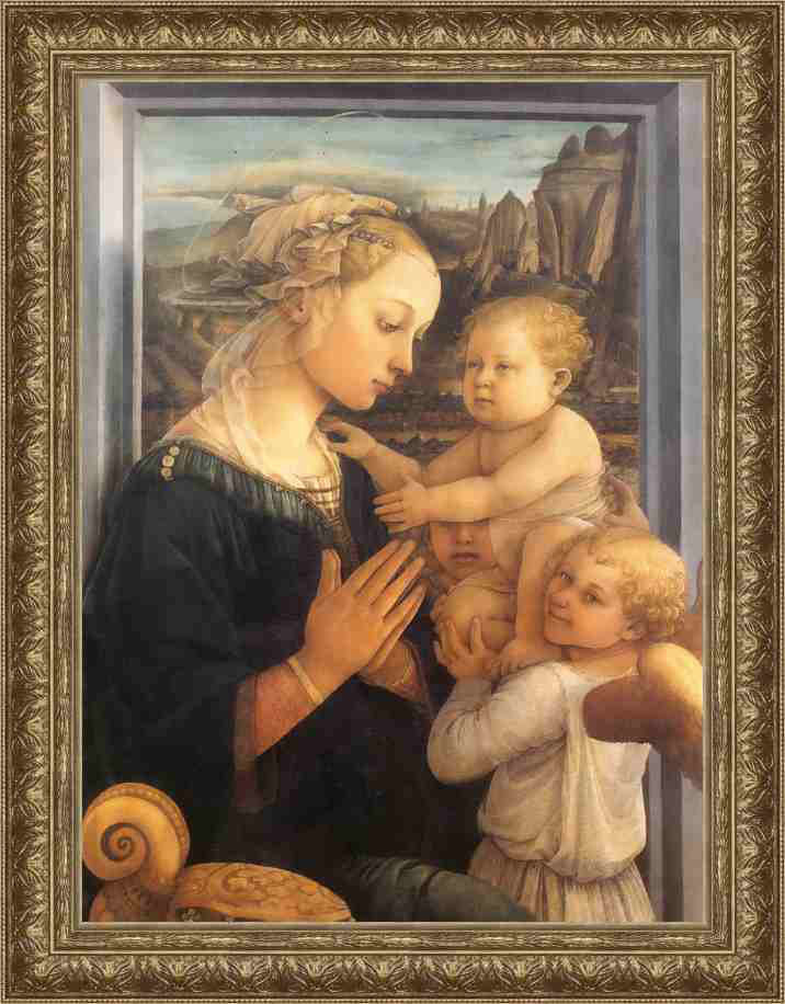 12x16 Framed Canvas of Lippi's Madonna & Child
