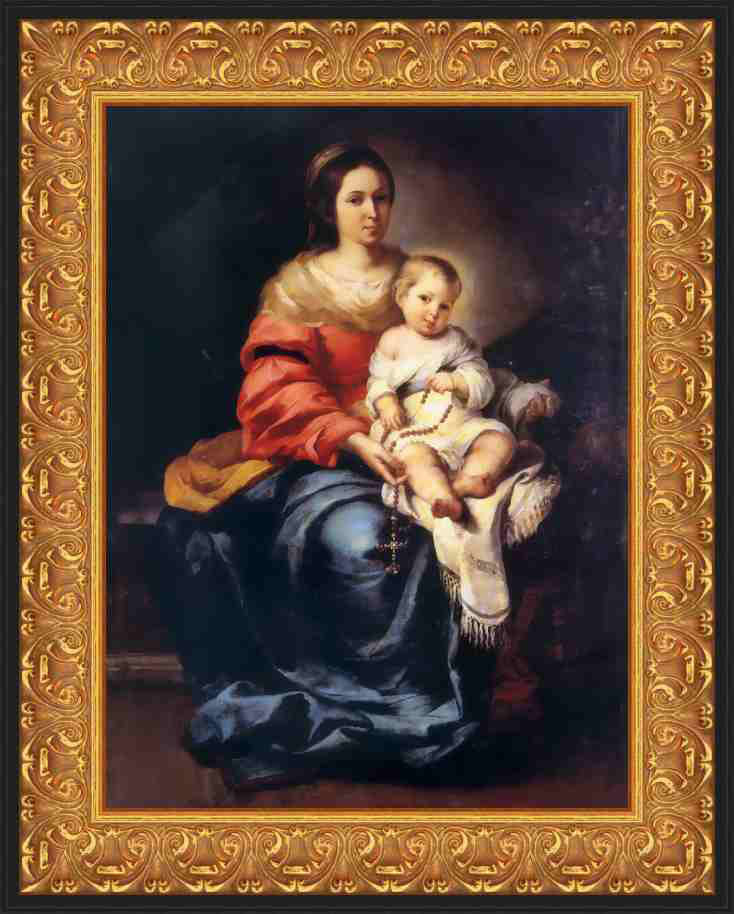 Madonna of the Rosary Framed Canvas