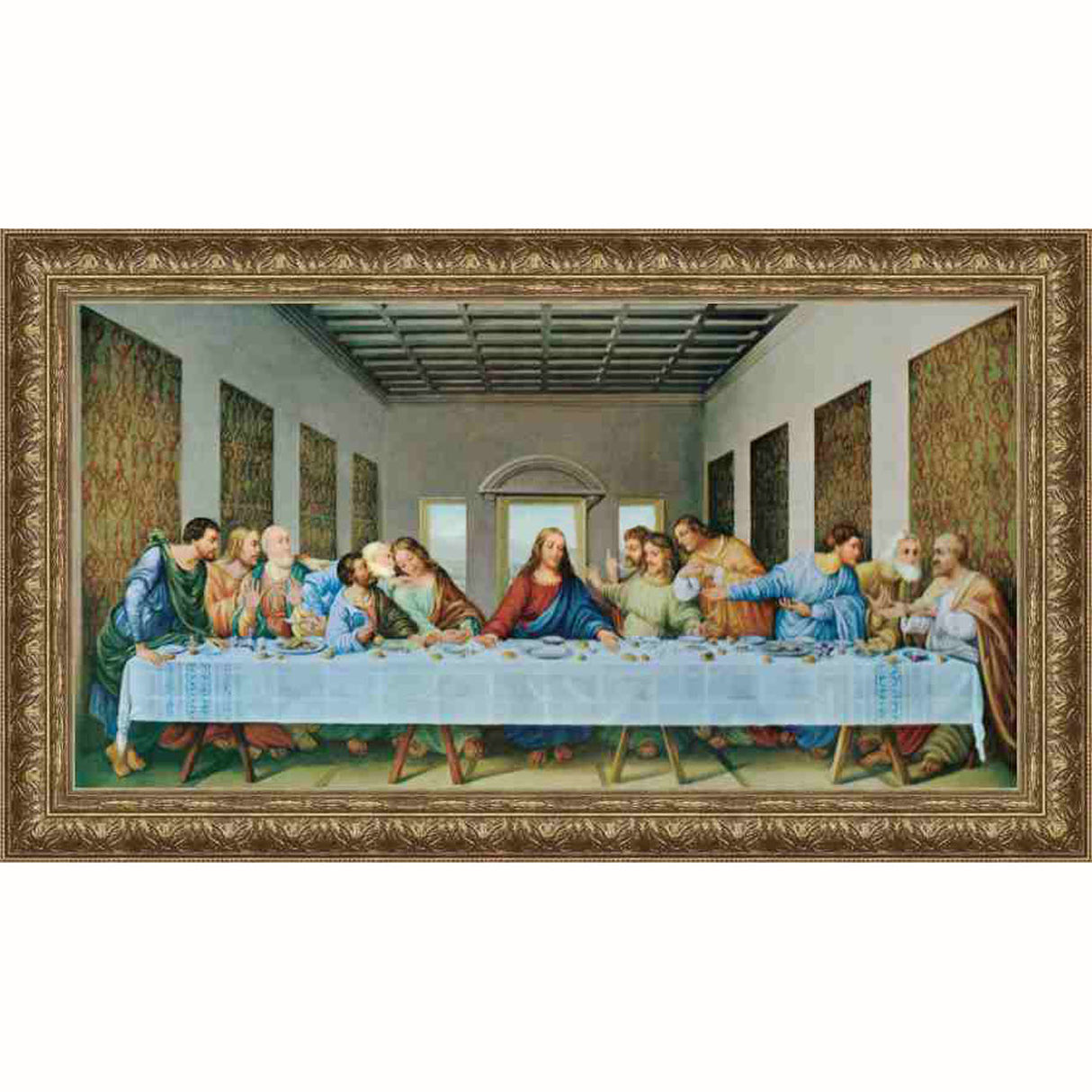 Last Supper Framed Canvas Print
