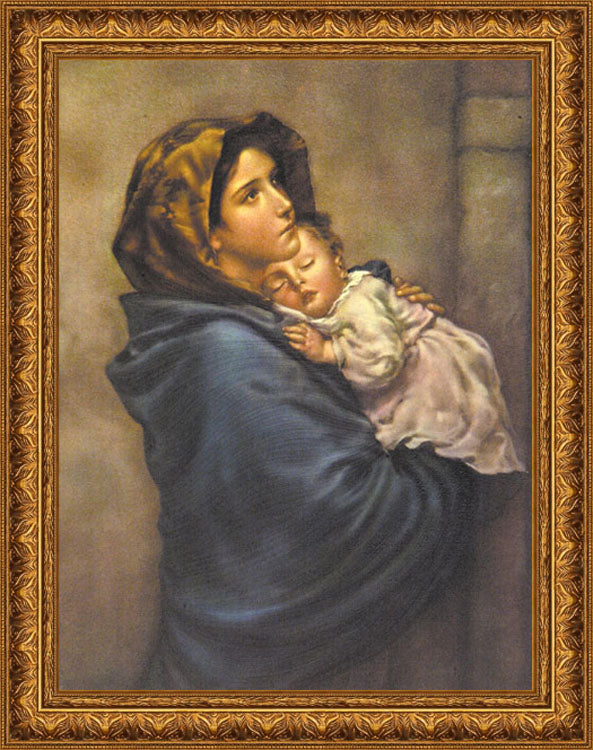Madonna of the Streets Framed Canvas Print