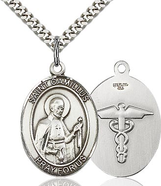 St. Camillus Sterling Silver Medal for Nurses 7019SS9/24S
