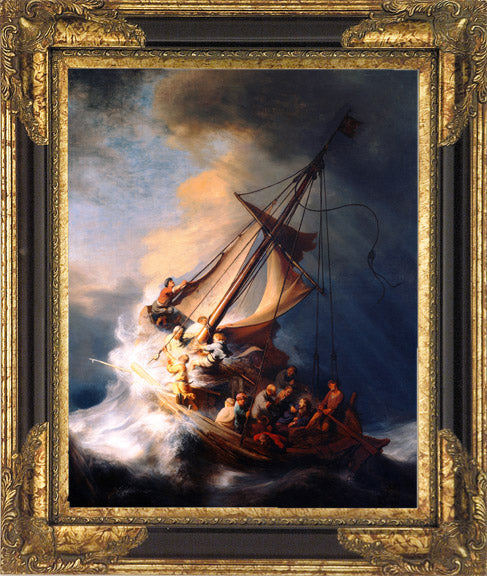 Storm on the Sea of Galilee Framed Gallery Canvas