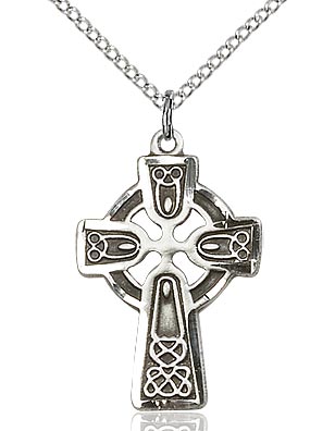 Sterling Silver Celtic Cross Pendant 5689SS18S