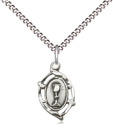 Petite Oval Communion Necklace 3019SS/16S